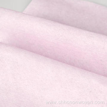 Dyed material pink color spunalce nonwoven for wipes